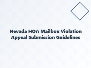 Nevada Hoa Mailbox Violation Appeal Guidelines