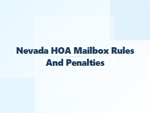 Nevada Hoa Mailbox Violation Penalties