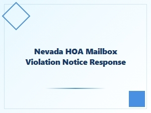 Nevada Hoa Mailbox Violation Penalties