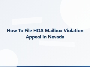 How to File Hoa Mailbox Violation Appeal in Nevada