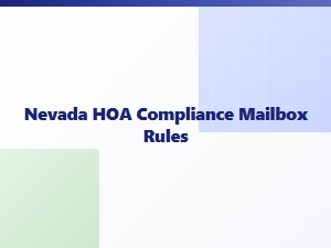 Nevada Hoa Compliance Mailbox Rules